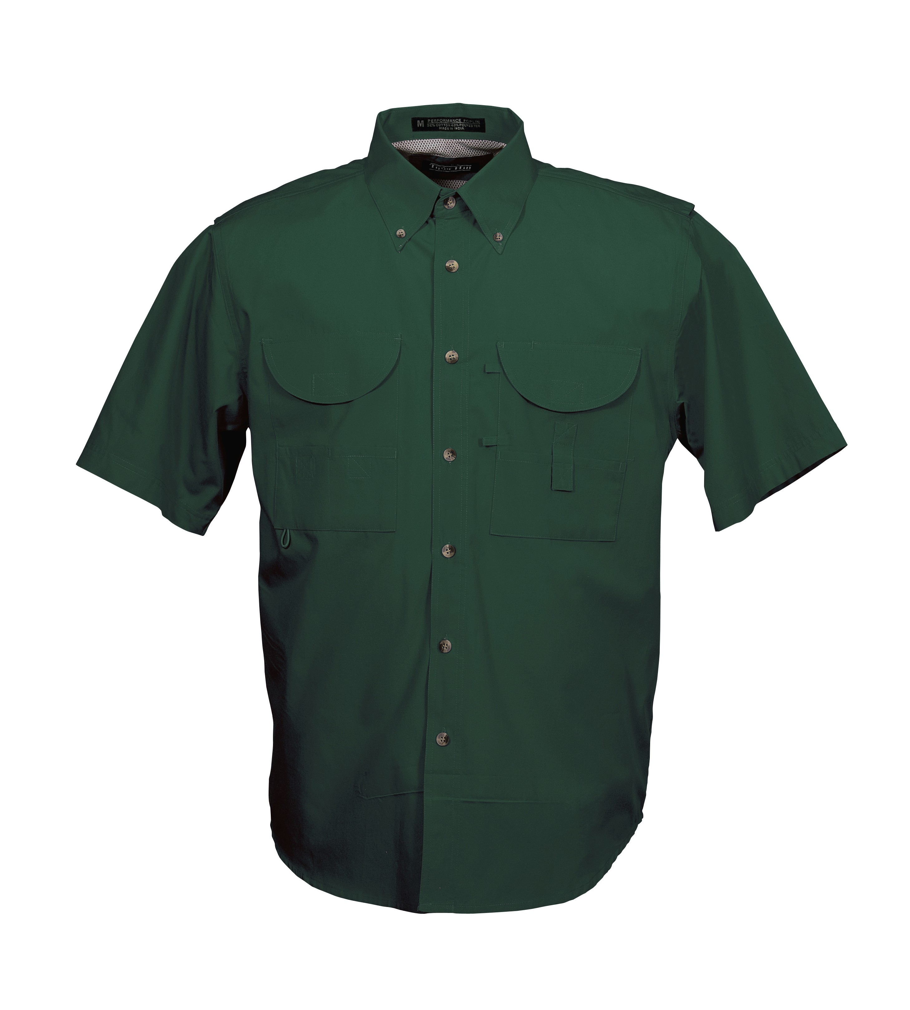 Tiger Hill Men's Fishing Shirt Short Sleeves Forest Green eBay