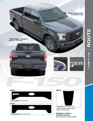 2015 - Up Ford F150 Route Hood Only Graphics 2015 - Up Ford F150 Route Hood Only Graphics