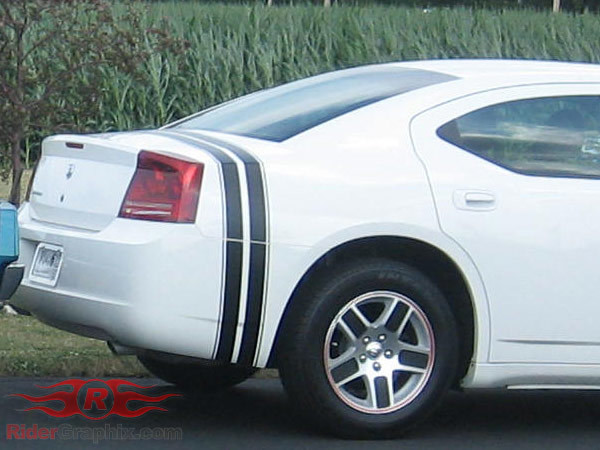 2006 - 2010 Charger 68' Retro Twin Bumble Bee Style Stripe Kit 2006 - 2010 Charger 68' Retro Twin Bumble Bee Style Stripe Kit