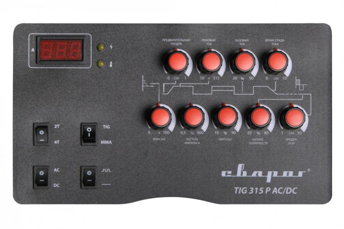 Сварочный инвертор Сварог TECH TIG 315 P AC/DC (E103)