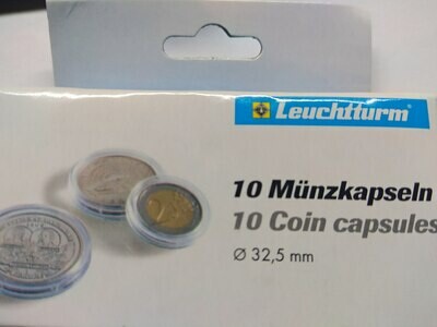 Капсулы для монет 32.50 мм. 1 * 10 шт. Lighthaus / Leuchtturm. Капсулы для монет 32.50 мм. 1 * 10 шт. Lighthaus / Leuchtturm.