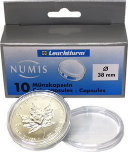 Капсулы для монет 38.00 мм. 1 * 10 шт. Lighthaus / Leuchtturm. Капсулы для монет 38.00 мм. 1 * 10 шт. Lighthaus / Leuchtturm.