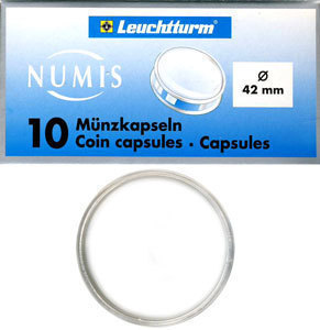 Капсулы для монет 42.00 мм. 1 * 10 шт. Lighthaus / Leuchtturm. Капсулы для монет 42.00 мм. 1 * 10 шт. Lighthaus / Leuchtturm.