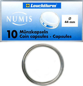 Капсулы для монет 44.00 мм. 1 * 10 шт. Lighthaus / Leuchtturm. Капсулы для монет 44.00 мм. 1 * 10 шт. Lighthaus / Leuchtturm.