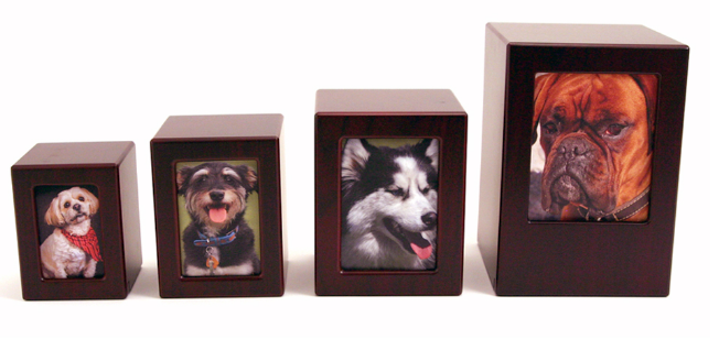 Cherry MDF Photo Urn Cherry MDF Photo Urn