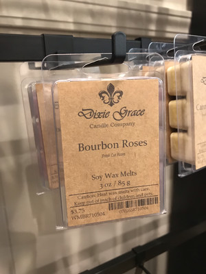 Dixie Grace Wax Melt Bourbon Roses 3 oz. Dixie Grace Wax Melt Bourbon Roses 3 oz.
