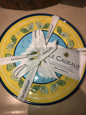 Le Cadeaux CITRONE APPETIZER PLATES (SET OF 4) Le Cadeaux CITRONE APPETIZER PLATES (SET OF 4)
