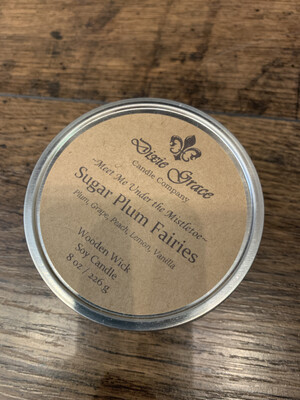 Dixie Grace Candle Sugar Plum Faires 8 oz. Dixie Grace Candle Sugar Plum Faires 8 oz.