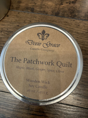Dixie Grace Candle The Patchwork Quilt 16 oz. Dixie Grace Candle The Patchwork Quilt 16 oz.