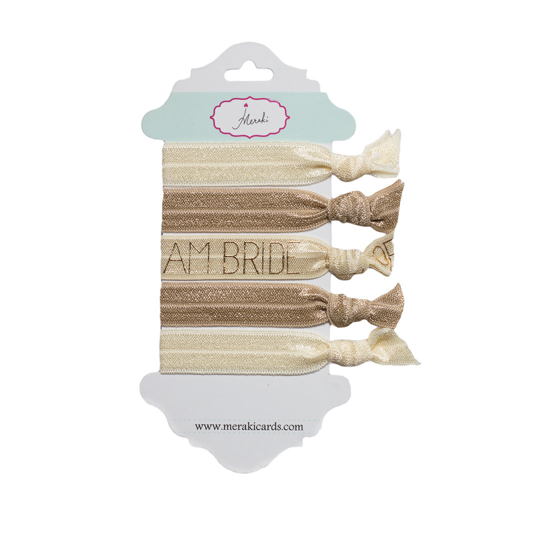 Team Bride No Crease Hair Ties