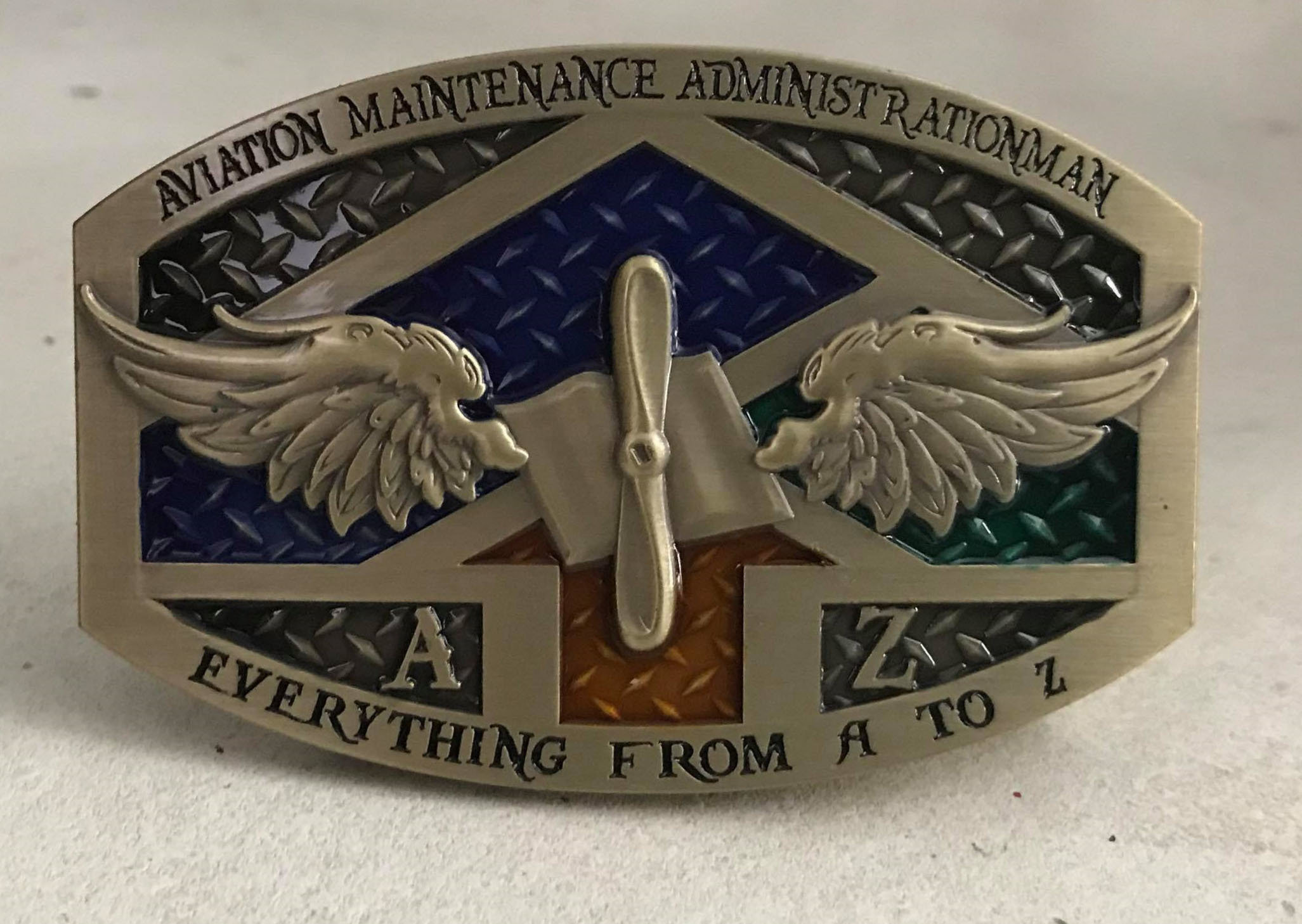 Navy Enlisted Custom Belt Buckle Aviation Maintenance