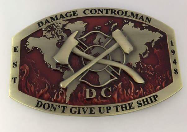 navy enlisted custom belt buckle damage controlman dc navy damage controlman