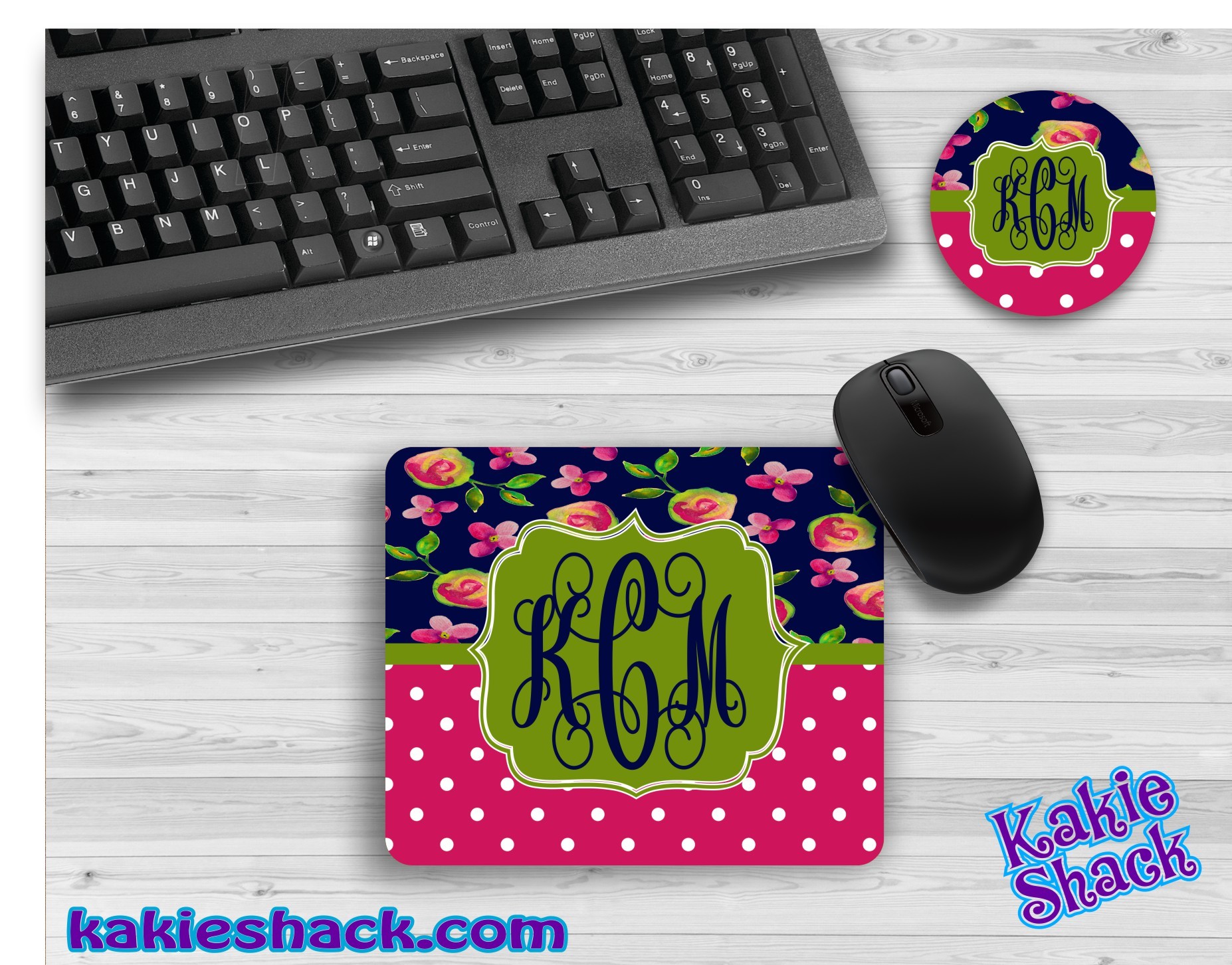 Navy & Pink Desk Set 00283