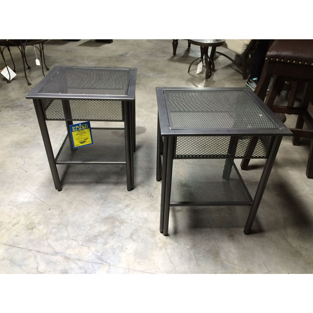 Jax Hammered Pewter End Tables W-000015