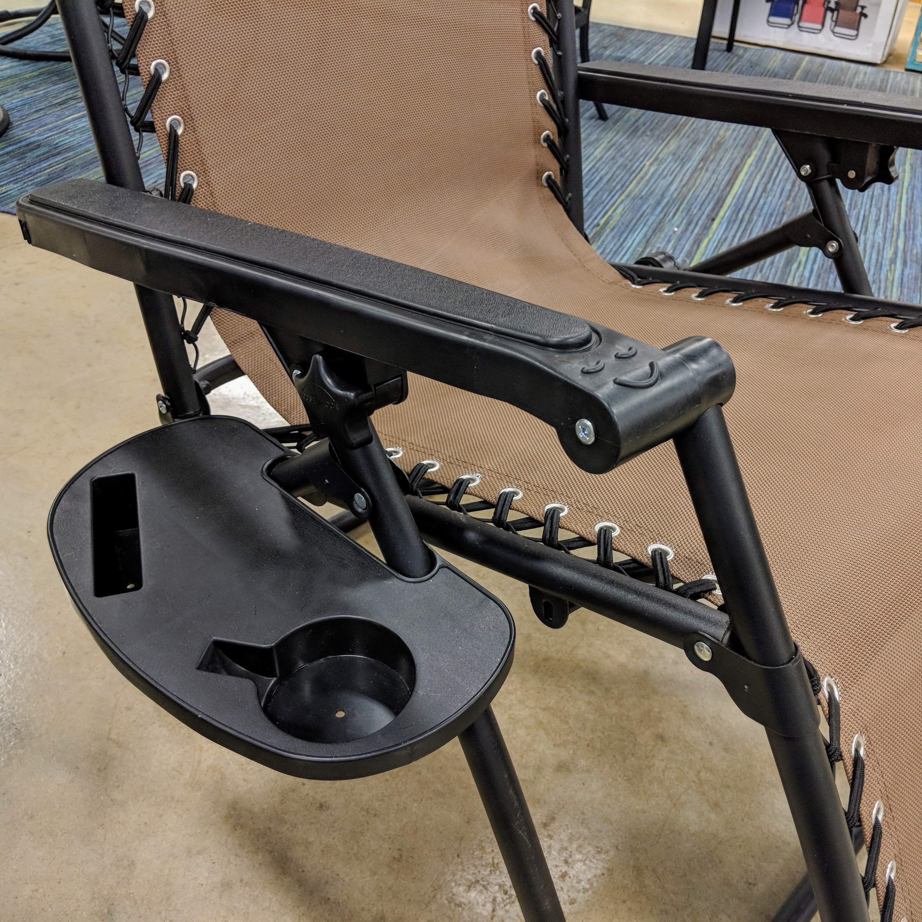 Steel Anti-Gravity Chair with Cup Holder