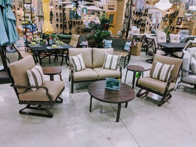Mahogany Burl 6 Piece Patio Set Mahogany Burl 6 Piece Patio Set