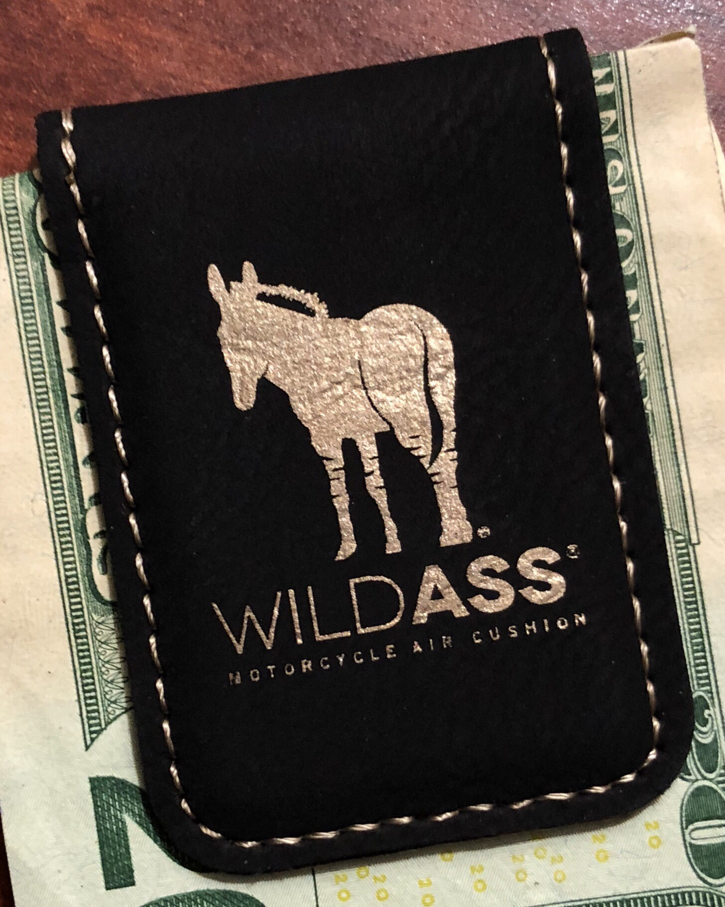 Wild Ass Money Clip - Black/Gold 00013