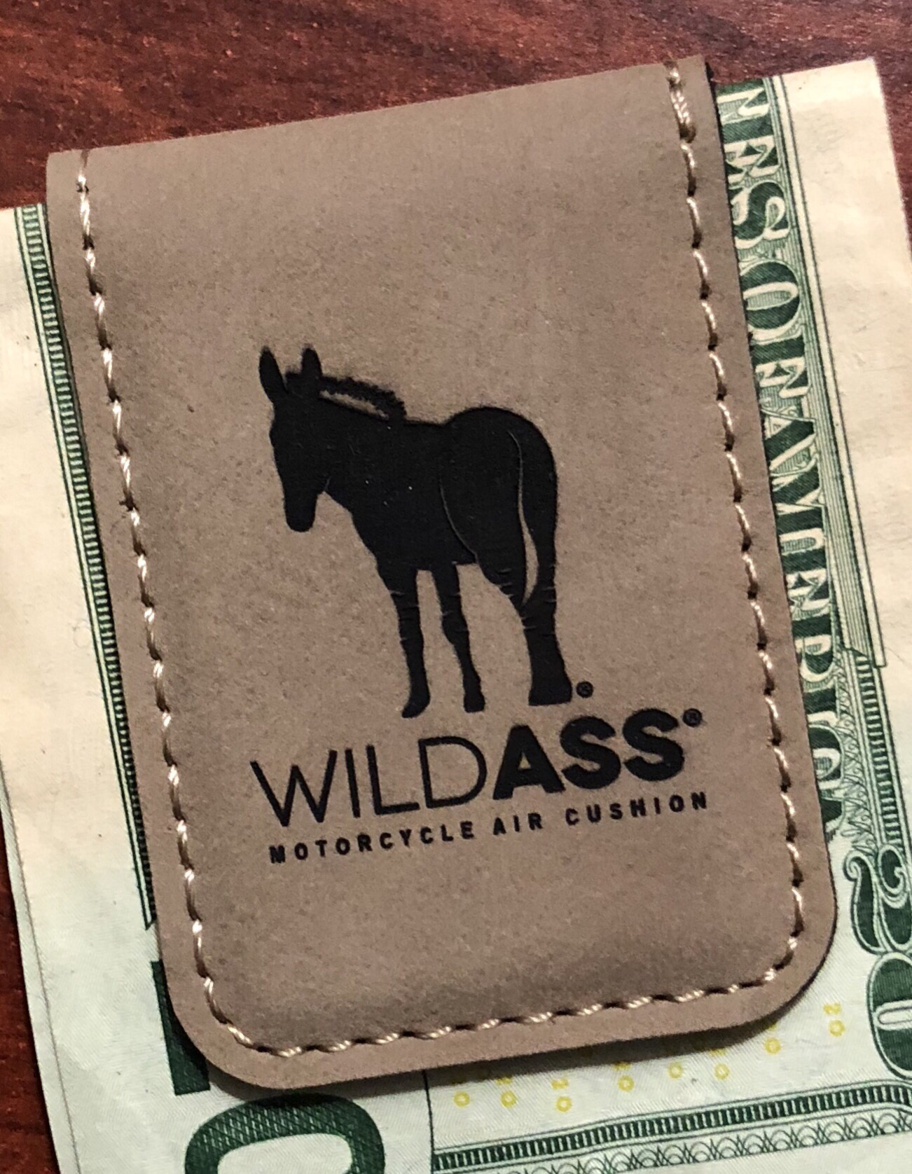 Wild Ass Money Clip - Tan/Black 00016