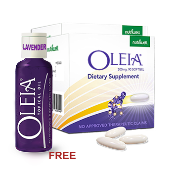 Oleia Softgels 500mg-2 boxes (180 softgels) with Oleia Oil 100ml Free Oleia Softgels 500mg-2 boxes (180 softgels) with Oleia Oil 100ml Free