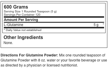 Optimum Nutrition Micronized Glutamine Powder