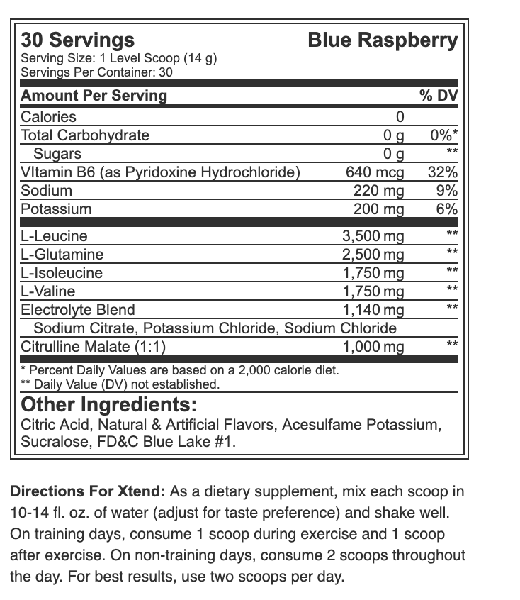 Scivation Xtend 30 Servings