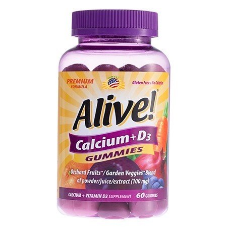 Alive Calcium + D3 Gummies 60ct 33674102558