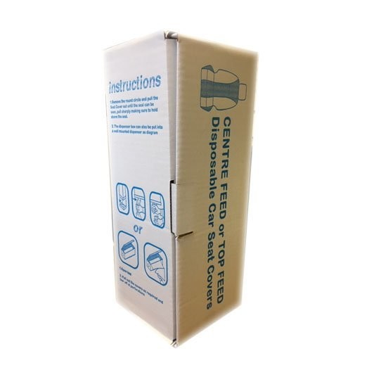 Centre Feed Polythene Disposable Car Seat Covers in Dispenser Box 10