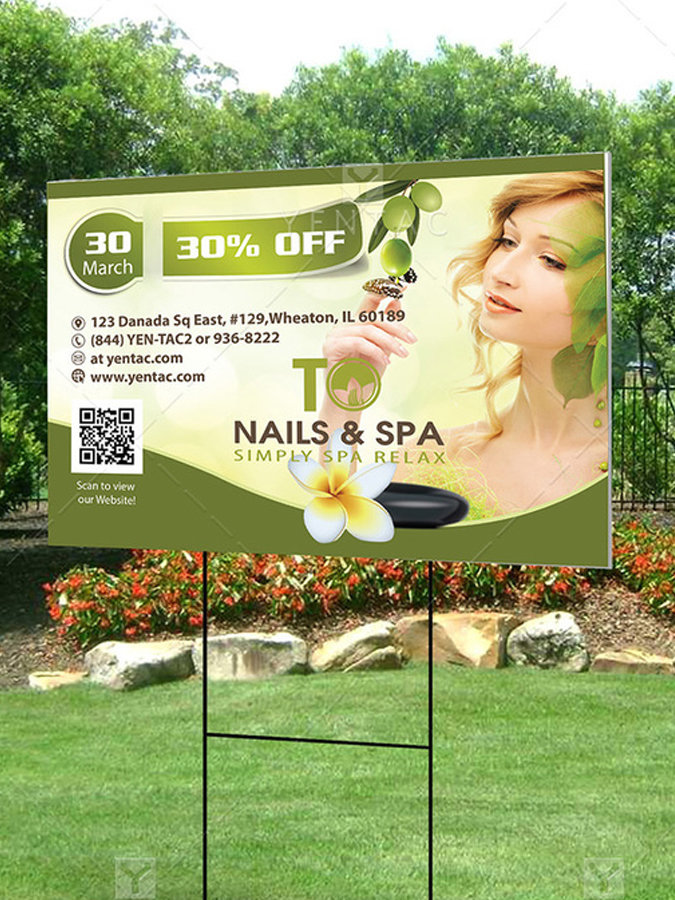 Banner Yard Sign Size 2x3 Feet 03011