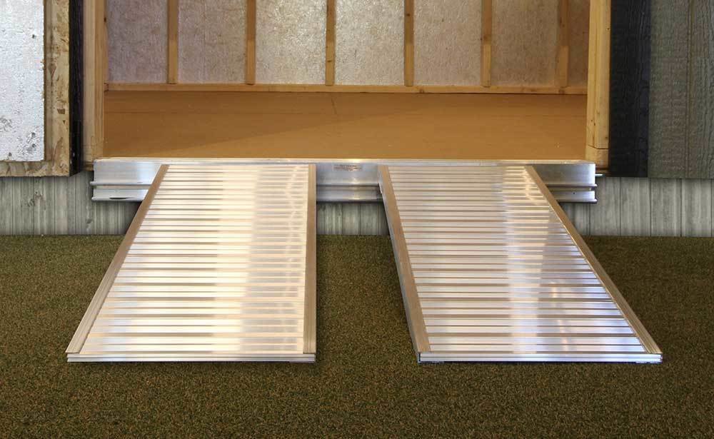 23" x 48" Aluminum Ramp Set + Ramp Holders | Cl   oseouts 