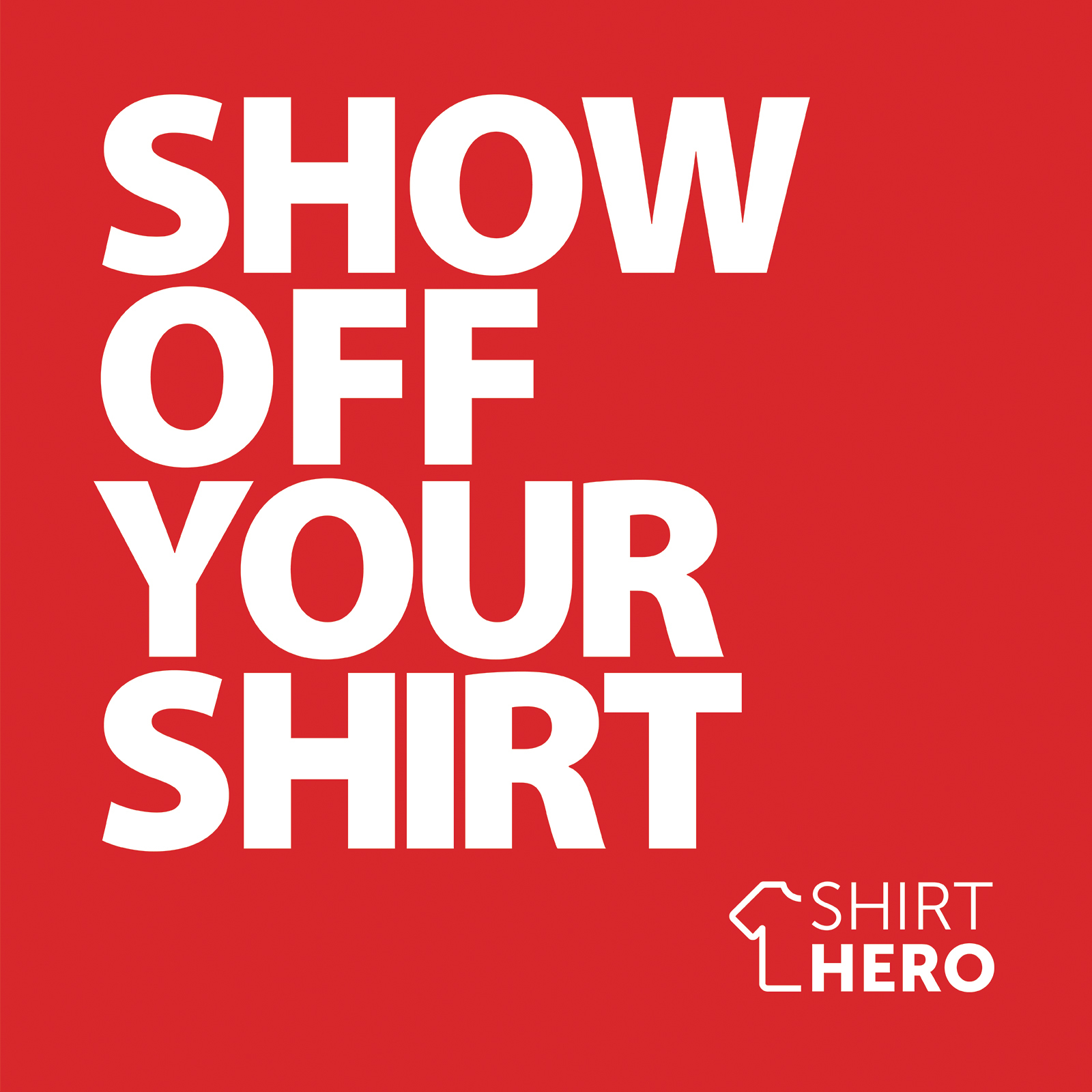 SHIRT HERO Shirt Display 3 PACK (Red & White)