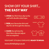 SHIRT HERO Shirt Display Mount (Red & White)