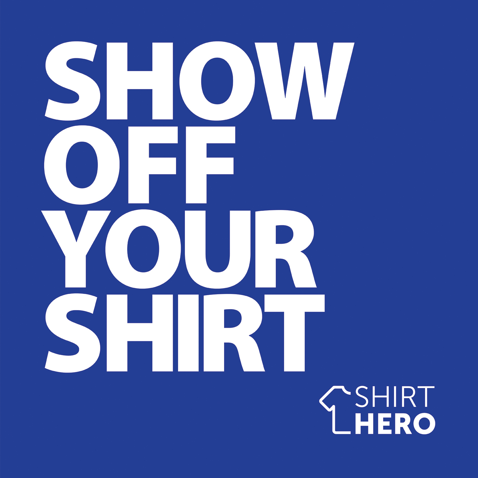 SHIRT HERO Shirt Display 3 PACK (Blue & White)