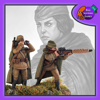 Female Soviet Sniper Team - Standing (2)