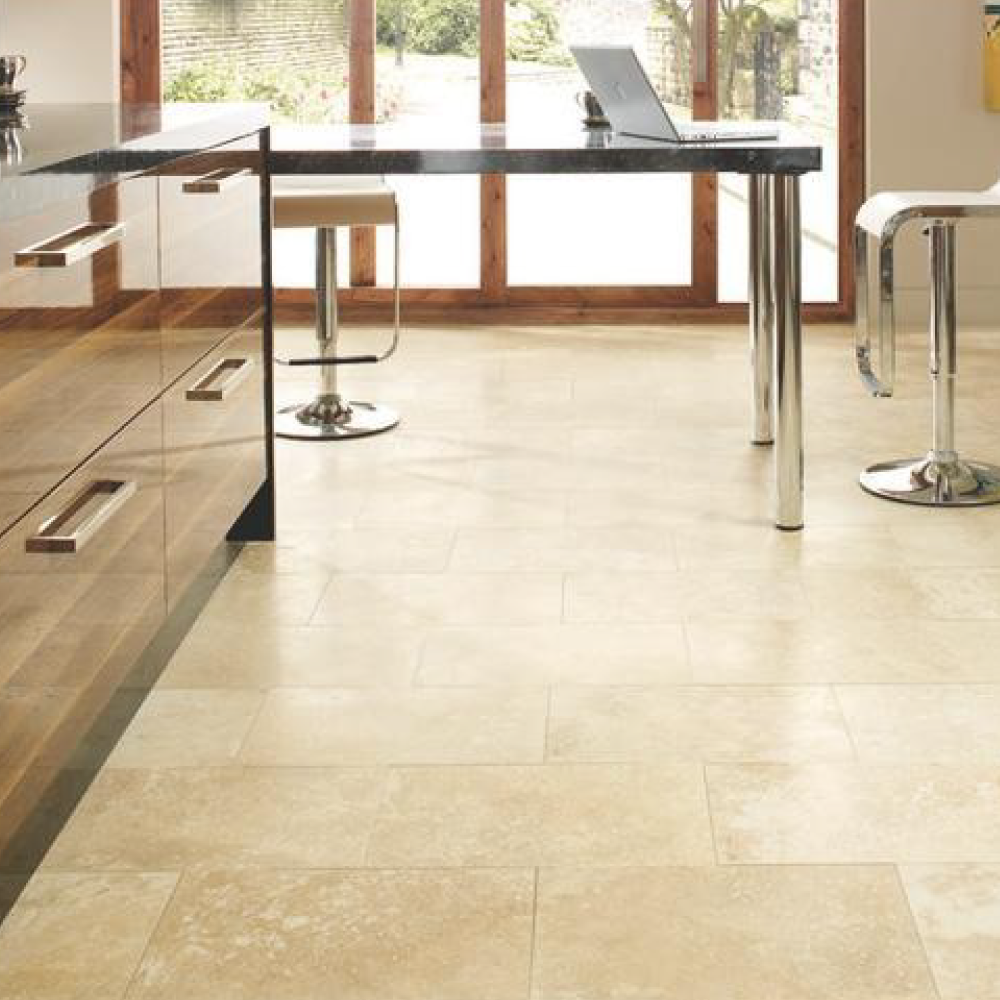 Ivory Honed And Filled Travertine