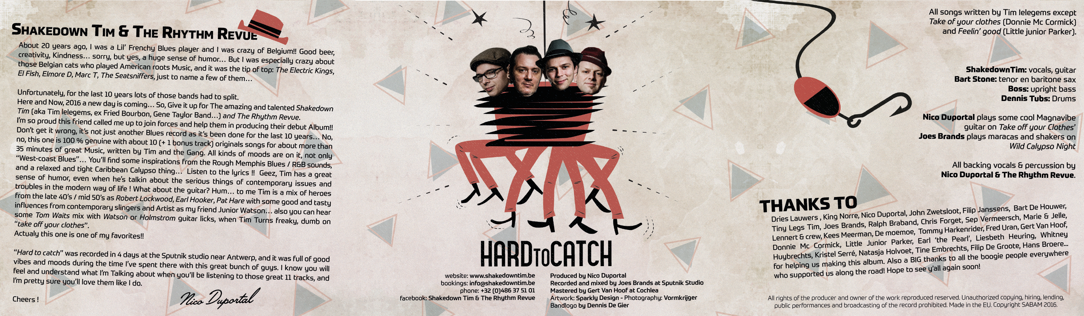 CD: SHAKEDOWN TIM & THE RHYTHM REVUE: "HARD TO CATCH" (2016)