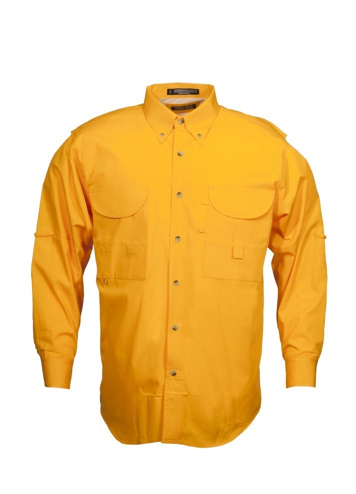 Tiger Hill Men's Fishing Shirt Long Sleeves Tennessee Orange | eBay