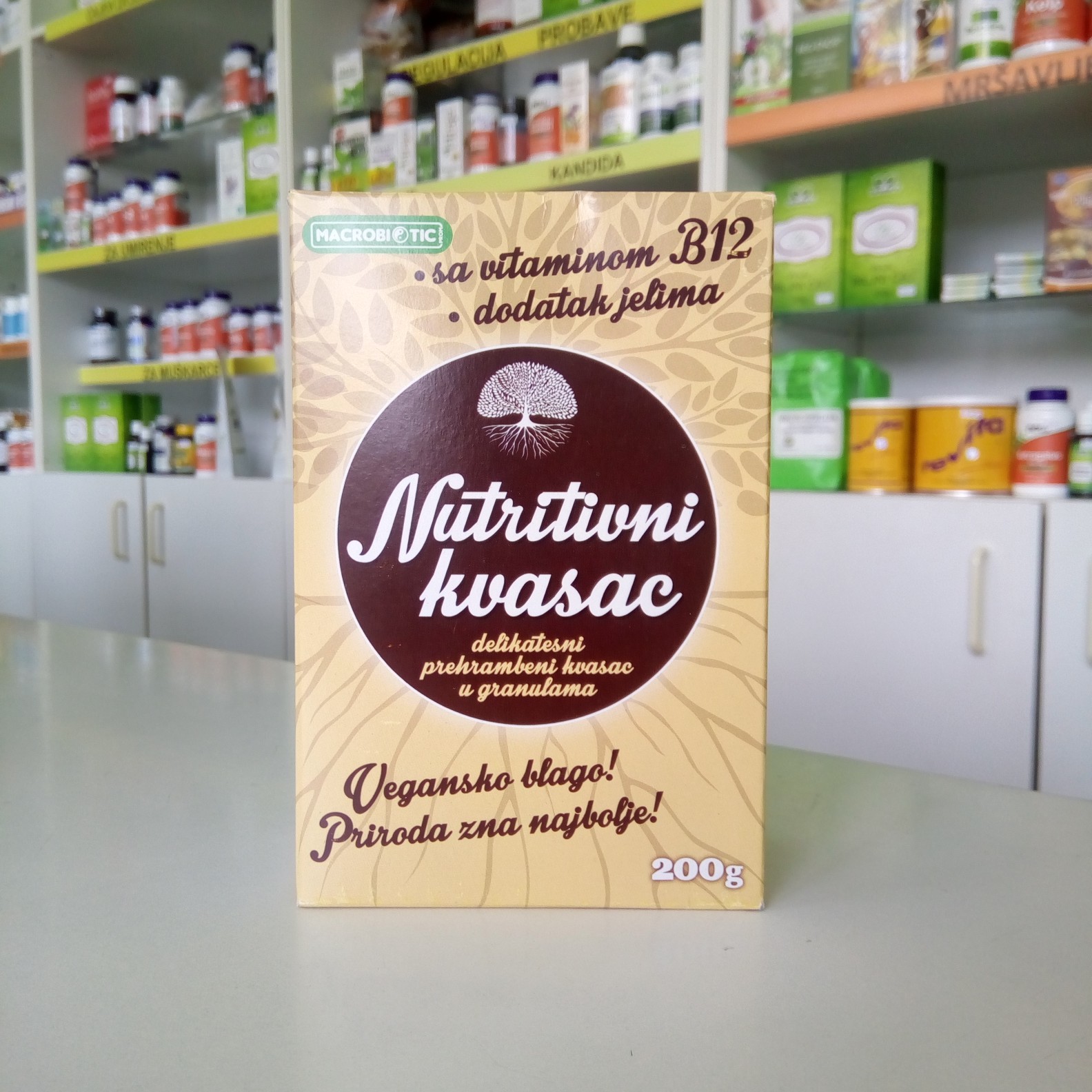 Nutritivni kvasac 200 g Macrobiotic 00478