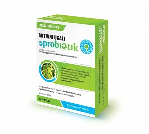 Strong Nature Aktivni ugalj + probiotik 10 +10 Strong Nature Aktivni ugalj + probiotik 10 +10