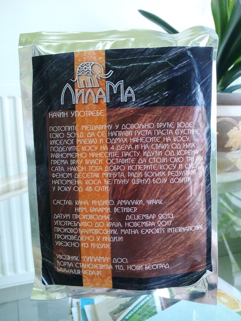 Prirodna kana za kosu bez hemikalija crvena 100 g 00218