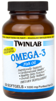Twinlab Omega-3 (1000 mg ribljeg ulja, 450 mg omega-3 masnih kiselina) Twinlab Omega-3 (1000 mg ribljeg ulja, 450 mg omega-3 masnih kiselina)