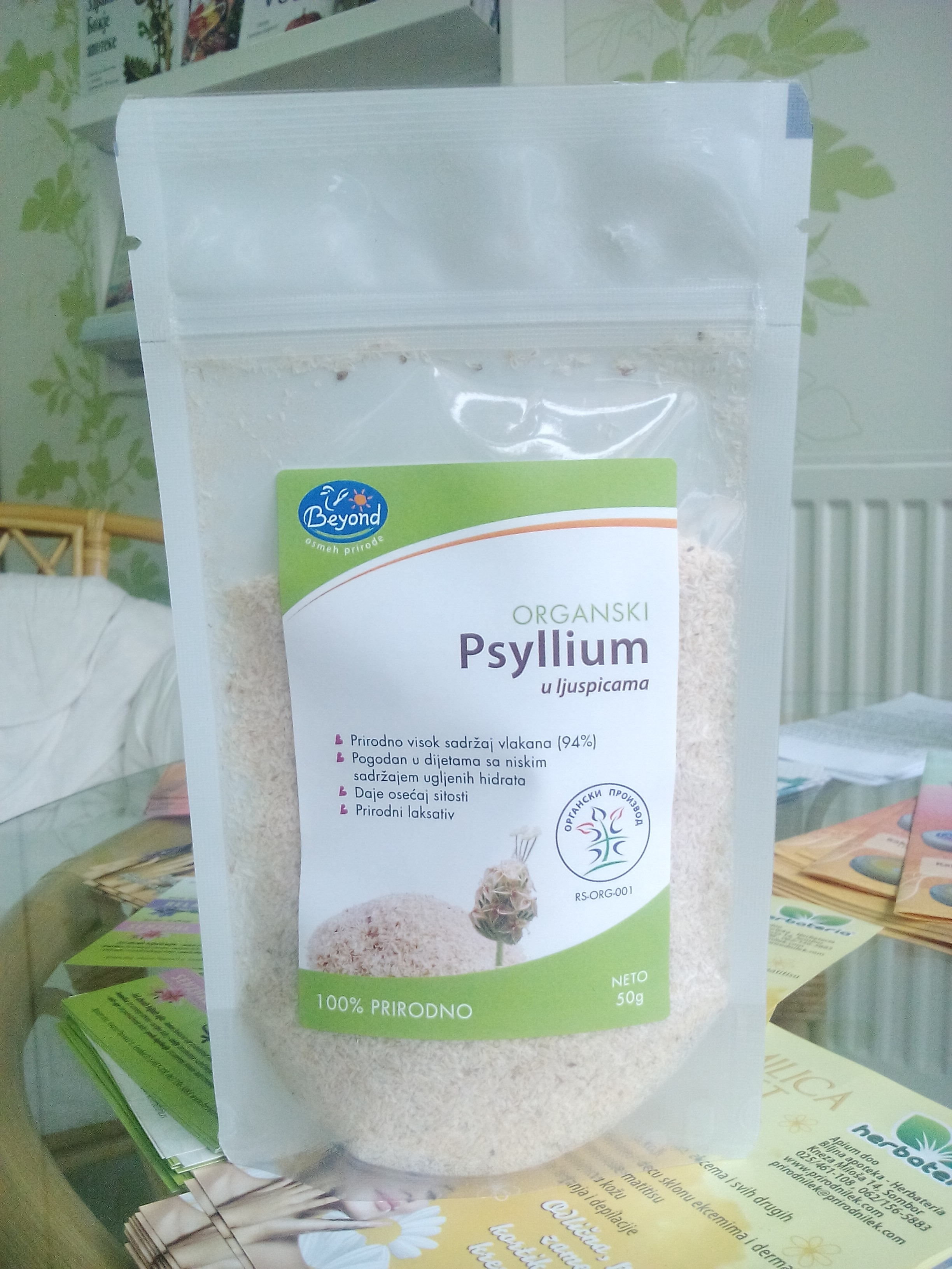 Psilijum ljuspice 50 g (organske) 00367