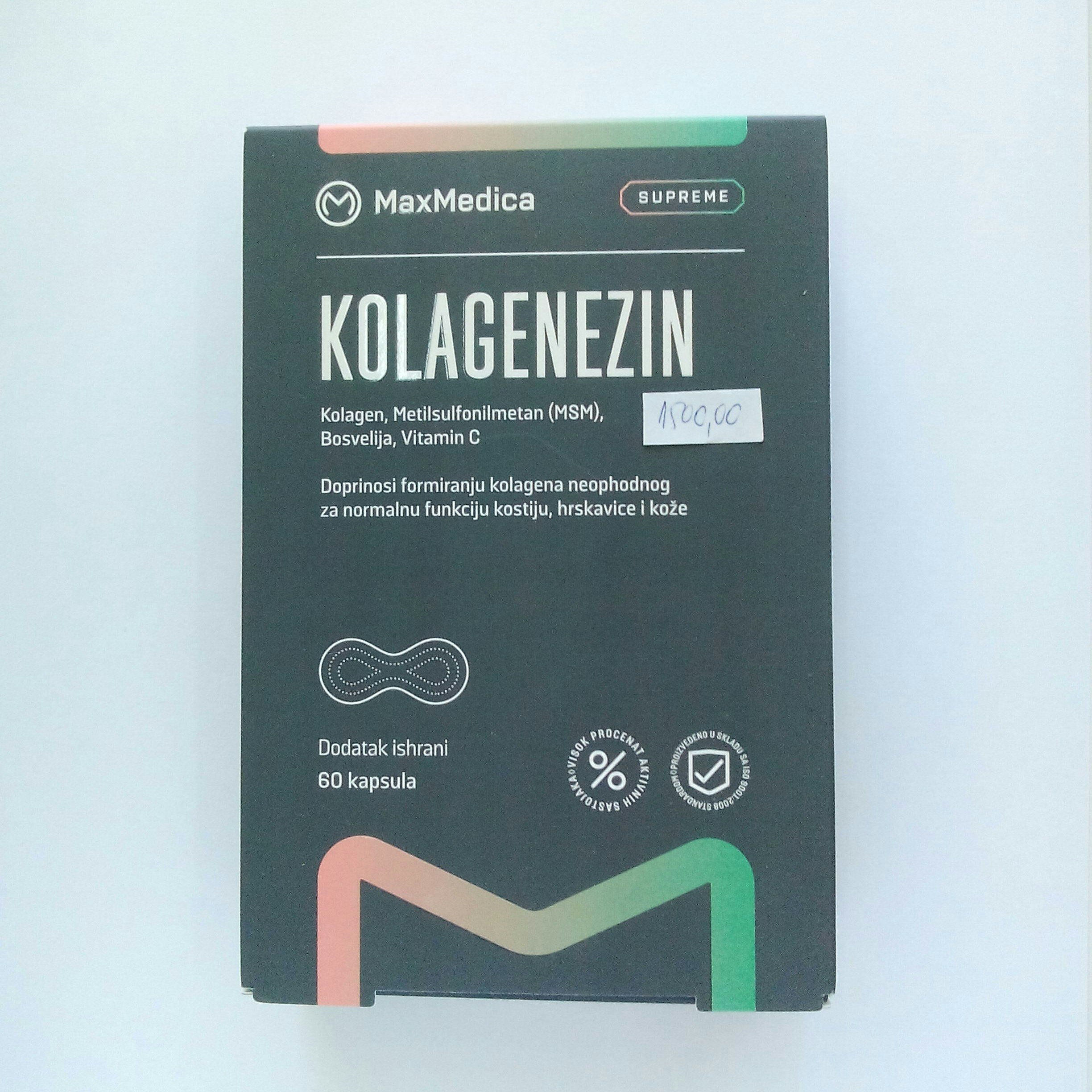 Kolagenezin (kolagen, MSM, Bosvelija, vit C) 60 kps 00371