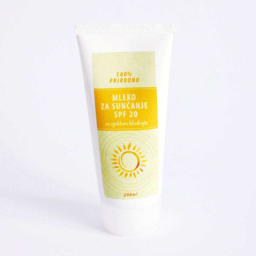 Herbateria - Mleko za sunčanje SPF 20 sa efektom hlađenja 100 ml / 200 ml