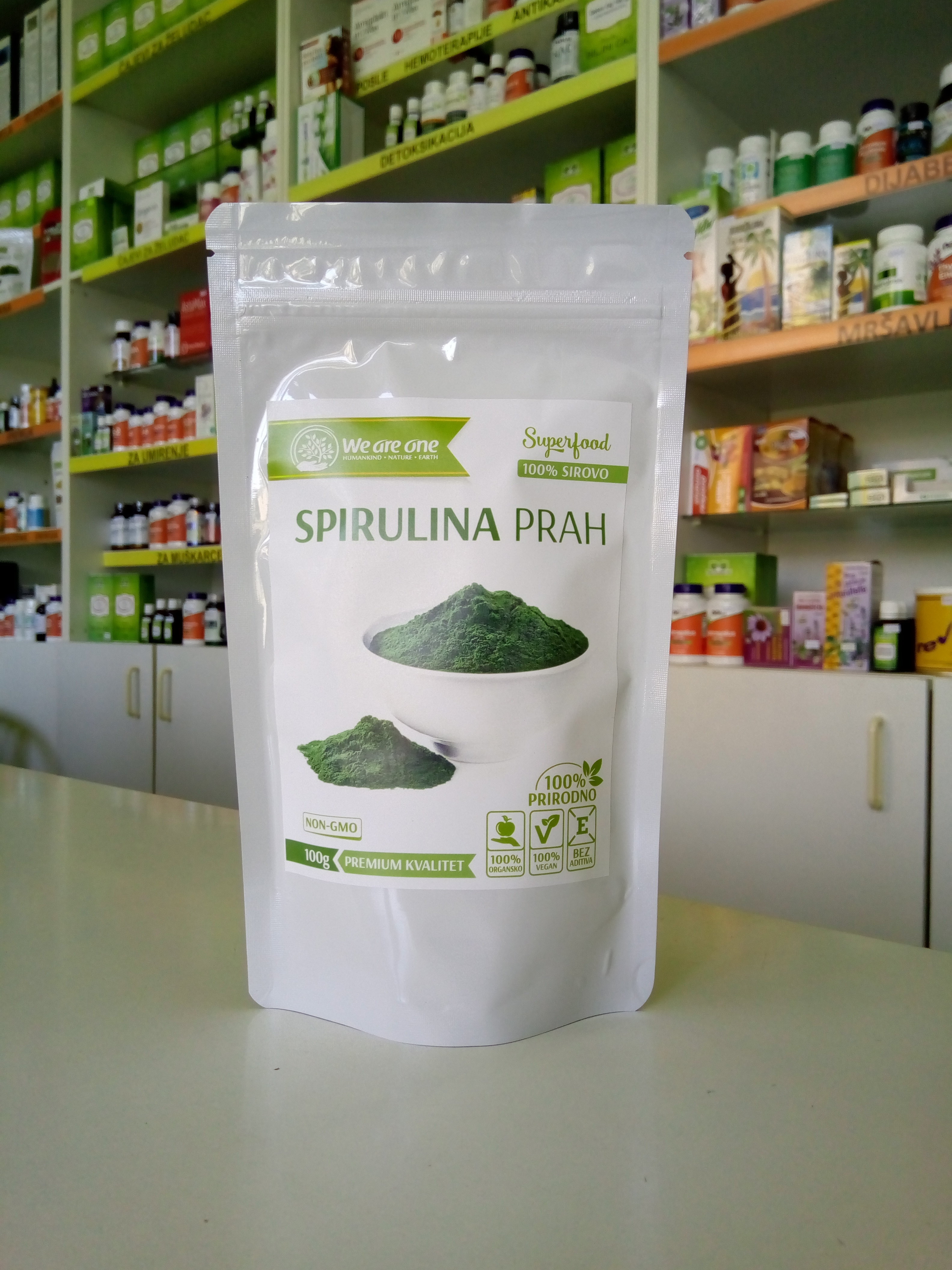 WAO Spirulina organski prah 100 g 00454