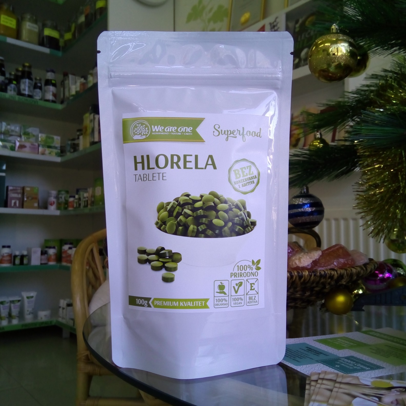 WAO Hlorela tablete 100 g 00255