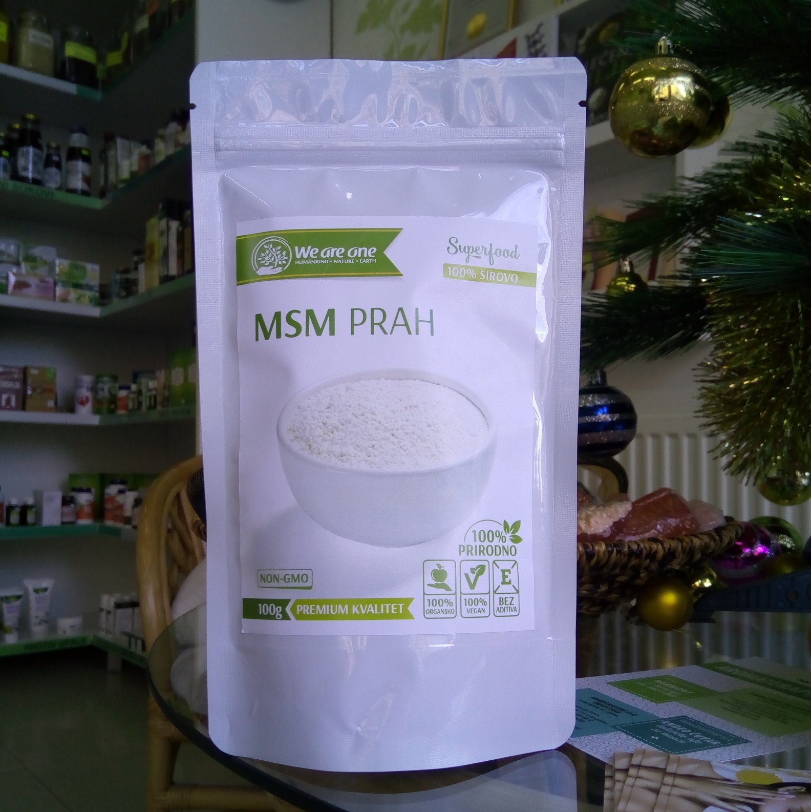 WAO MSM prah - za zdrave zglobove 100 g 00393