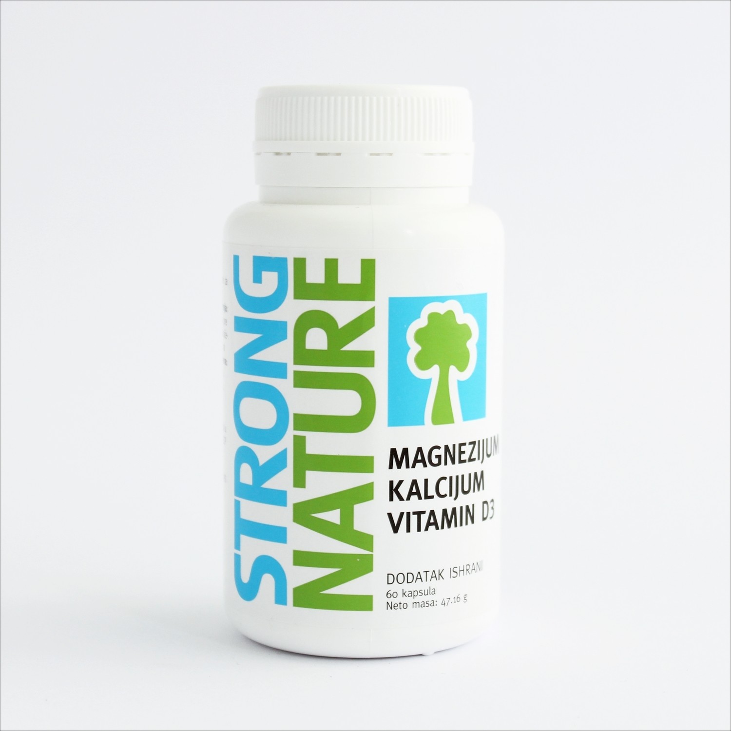 Strong Nature - Magnezijum, kalcijum i vitamin D3 (60 kapsula) Strong Nature - Magnezijum, kalcijum i vitamin D3 (60 kapsula)