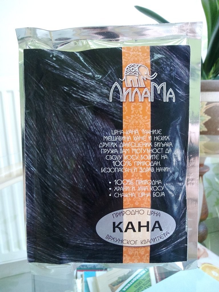 Prirodna kana za kosu bez hemikalija crna 100 g Prirodna kana za kosu bez hemikalija crna 100 g
