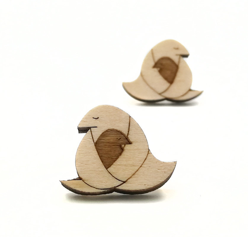 Origami / Wood / Motherhugger / Nature / Small OrWoMoNaSm