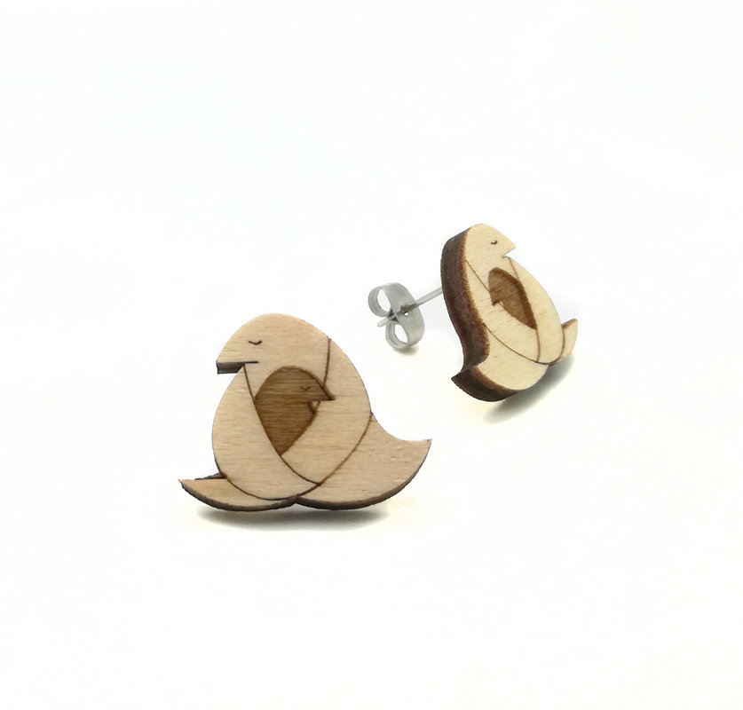 Origami / Wood / Motherhugger / Nature / Small